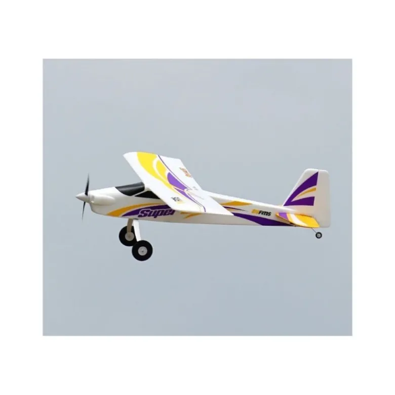 Avion FMS Trainer Super EZ V4 avec flotteurs PNP + gyro Reflex env.1.22m
