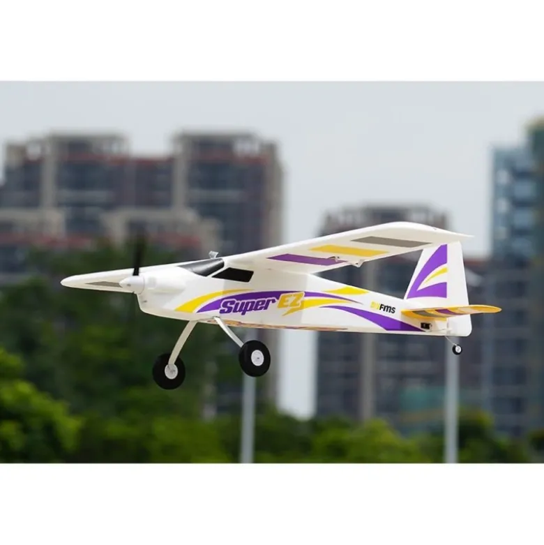 Avion FMS Trainer Super EZ V4 avec flotteurs PNP + gyro Reflex env.1.22m