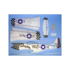 Avion Hacker model P51-D Mustang contrary mary ARF env.0.84m