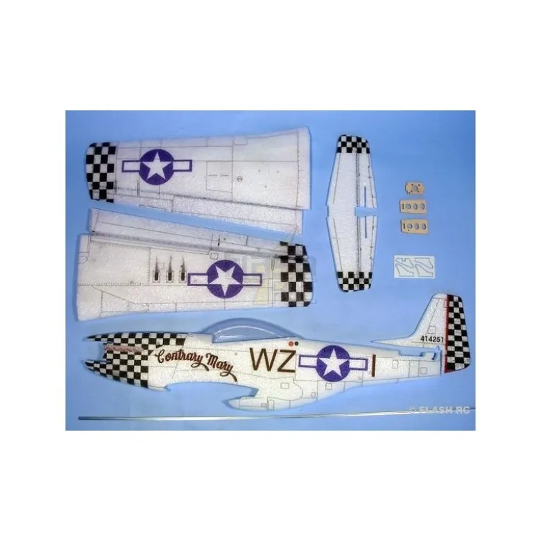 Avion Hacker model P51-D Mustang contrary mary ARF env.0.84m