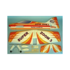 Avion Hacker model Super Zoom 3 rouge ARF env.1.00m