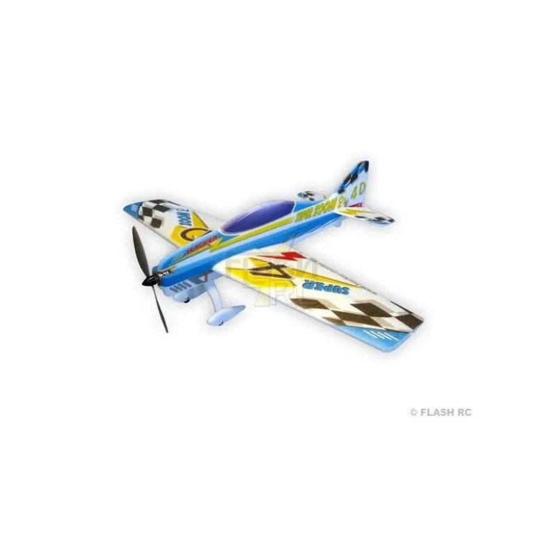 Avion Hacker model Super Zoom 2 bleu ARF env.1.00m