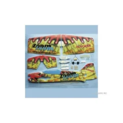 Avion Hacker model Zoom Zoom 4D rouge ARF env.1.00m