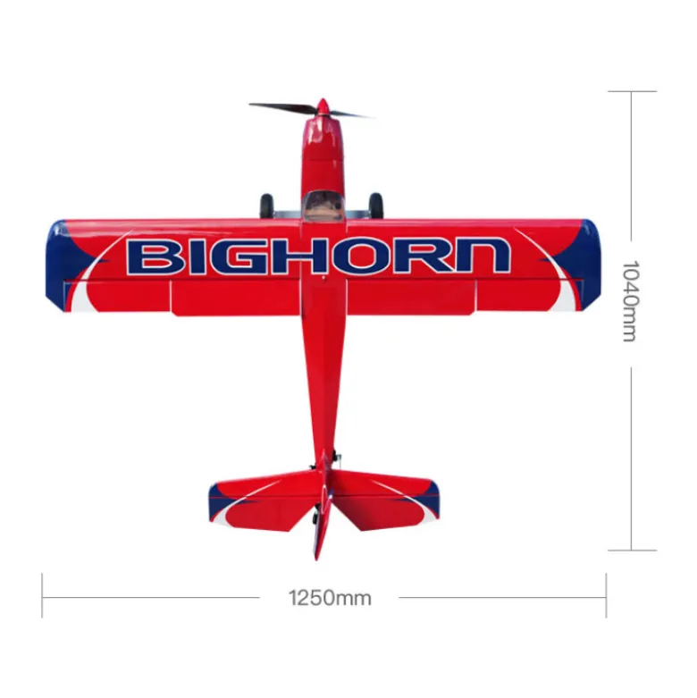 Avion OMPHOBBY BigHorn PRO Rouge env 1.25m PNP