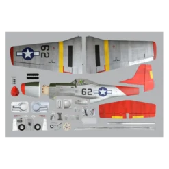 Avion Phoenix Model P51 MUSTANG 1,41m ARF .46 -.55