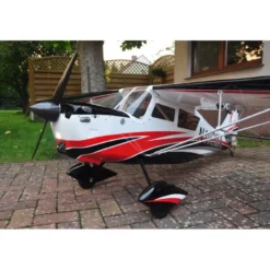 Avion Pilot RC Décathlon 107'' (2,70m) Blanc, Rouge, Noir - Modèle Pilot-RC - Idéal pour la Voltige et le Modélisme Avancé