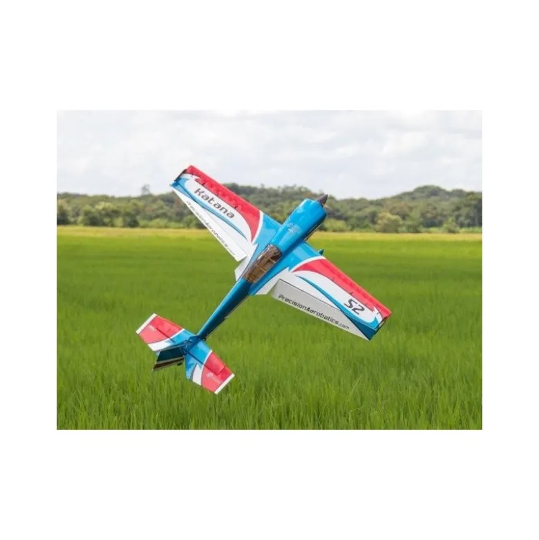 Avion Precision Aerobatics Katana 52 bleu/rouge ARF env.1.32m