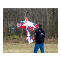 Avion Precision Aerobatics Ultimate AMR 60 Rouge Blanc et Bleu ARF env.1.3m