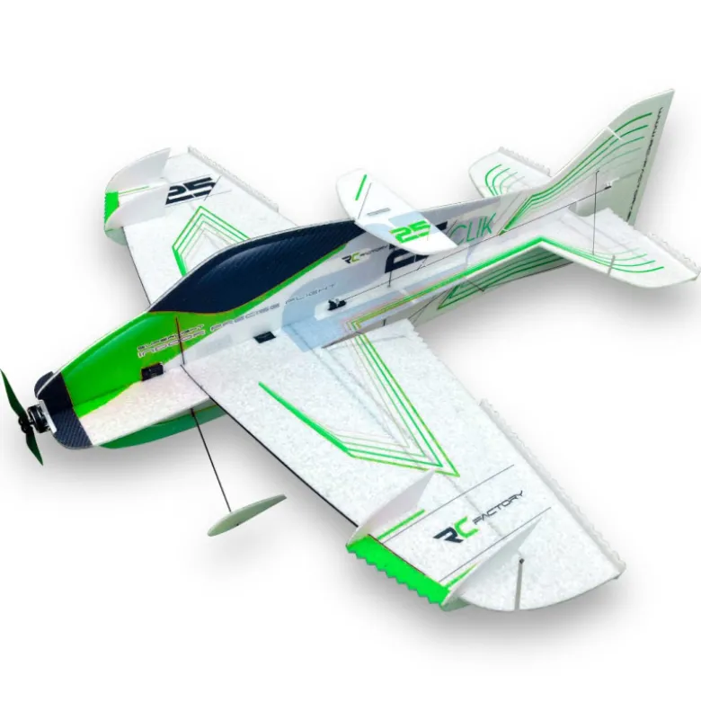 Avion RC Factory Clik 25 Vert env.0.84m