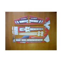 Avion RC Factory Crack Laser 'Lite Series' rouge env.0.80m