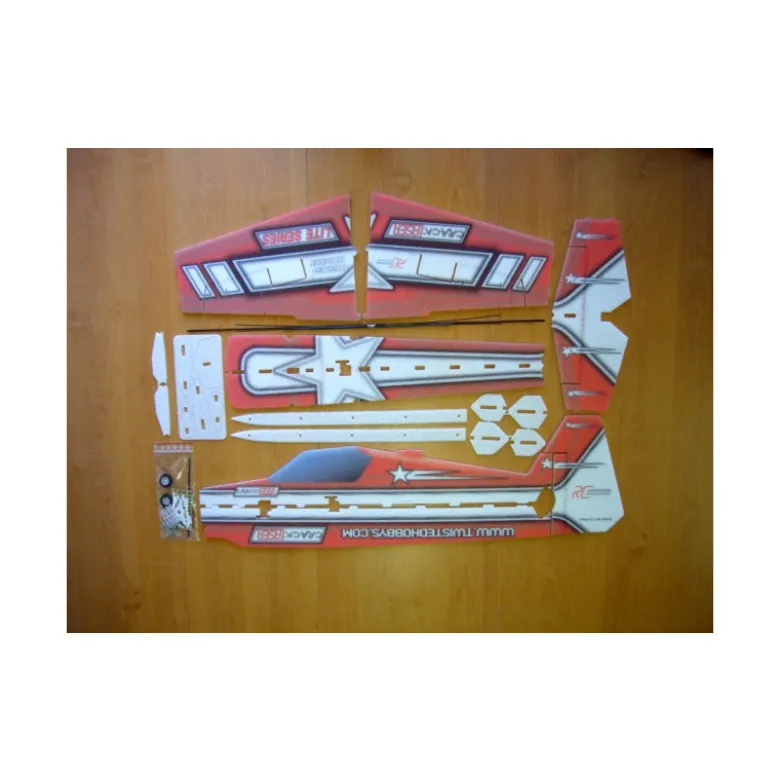 Avion RC Factory Crack Laser 'Lite Series' rouge env.0.80m