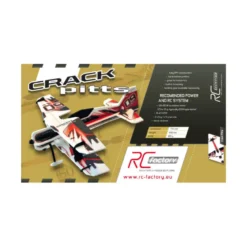 Avion RC Factory Crack Pitts 'Backyard Series' rouge/noir env.0.80m
