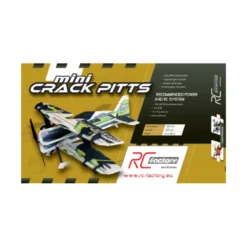 Avion RC Factory Crack Pitts 'Mini Series' vert/noir env.0.60m