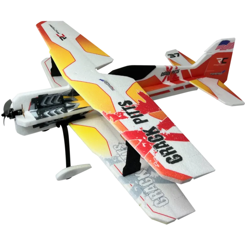 Avion RC Factory Crack Pitts XL Jaune env. 1.00m