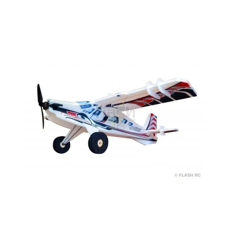 Avion RC Factory Crack Turbo Beaver rouge/noir 'FUN SERIES' env.0.80m