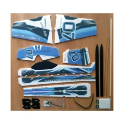 Avion RC Factory Crack Yak 55 'Backyard Series' bleu env.0.80m