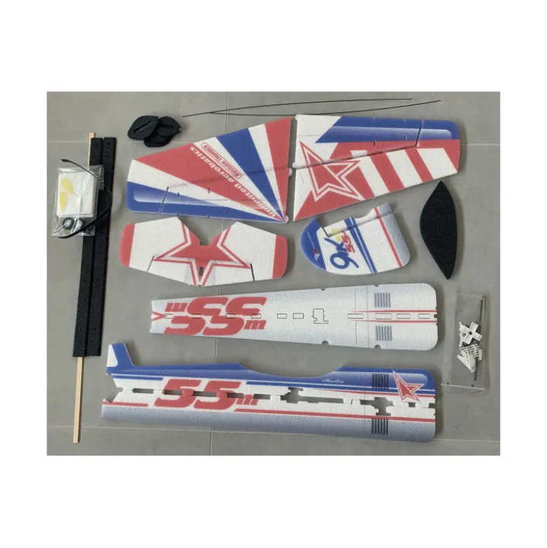 Avion RC Factory Crack Yak 55 'Backyard Series Jaune env.0.80m