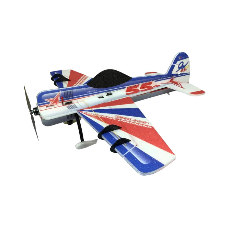 Avion RC Factory Crack Yak 55 'Backyard Series Bleu-Rouge env.0.80m