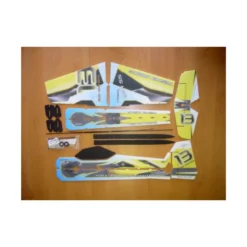 Avion RC Factory Crack Yak 'Lite Series' bleu/jaune env.0.80m