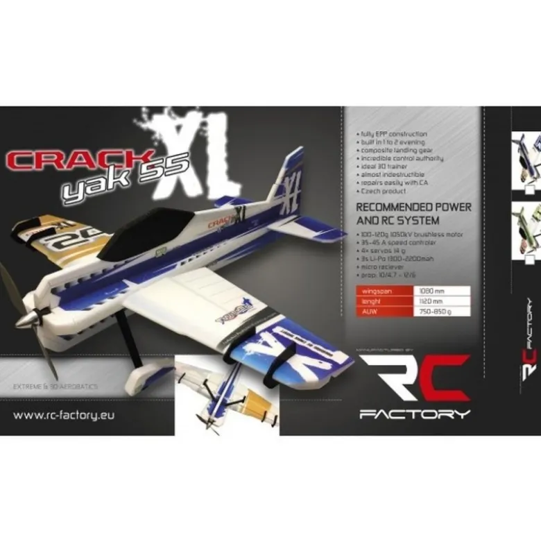 Avion RC Factory Crack Yak XL Blue-Gold env. 1.00m