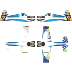 Avion RC Factory Laser XL Bleu env.1.06m