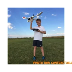 Avion RC Factory Step-One AKCE1000 Vert + Equipement Débutant (Mode 1)