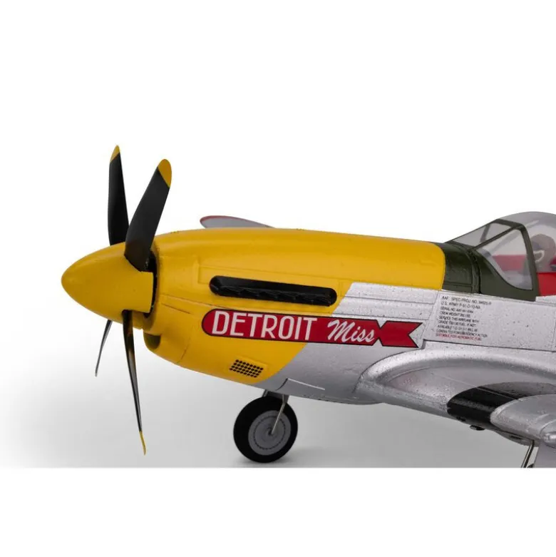 Avion UMX P-51D Mustang “Detroit Miss” BNF Basic avec AS3X et SAFE Select