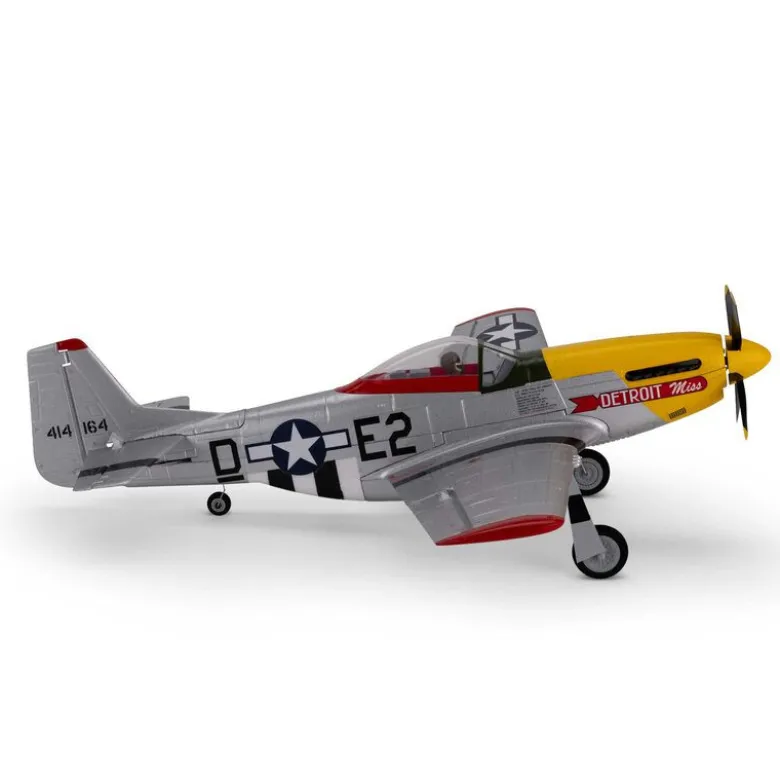 Avion UMX P-51D Mustang “Detroit Miss” BNF Basic avec AS3X et SAFE Select