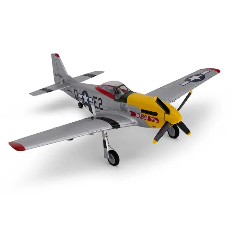 Avion UMX P-51D Mustang “Detroit Miss” BNF Basic avec AS3X et SAFE Select