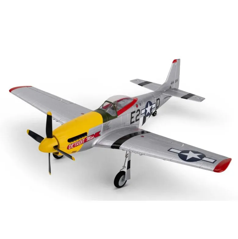 Avion UMX P-51D Mustang “Detroit Miss” BNF Basic avec AS3X et SAFE Select