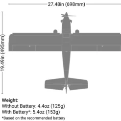 Avion UMX Turbo Timber Evolution BNF Basic with AS3X and SAFE