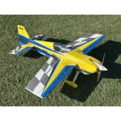Avion Voltige Pilot RC - EDGE 540 – 39″ (1.0m), Jaune, Bleu, gris