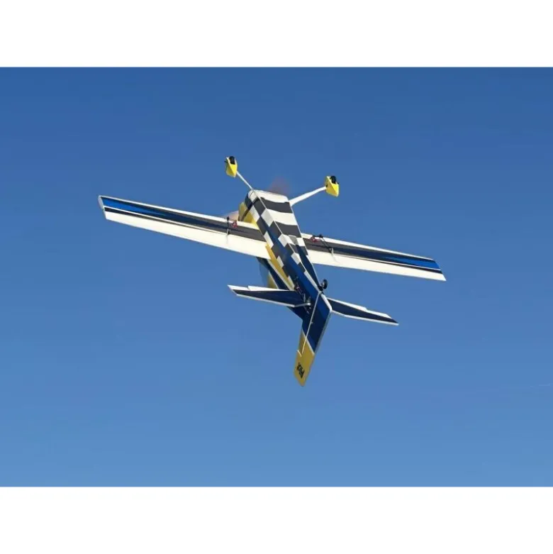 Avion Voltige Pilot RC - EDGE 540 – 39″ (1.0m), Jaune, Bleu, gris
