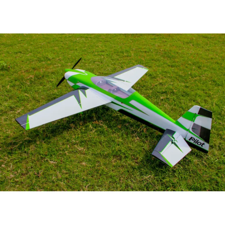 Avion Voltige Pilot RC EXTRA NG 90" - (envergure 2,29m) - Vert, Blanc, Noir