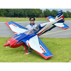 Avion Voltige - PilotRC - Raven 103 (env. 2,62m) - Bleu Blanc Rouge