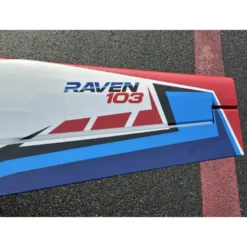 Avion Voltige - PilotRC - Raven 103 (env. 2,62m) - Bleu Blanc Rouge