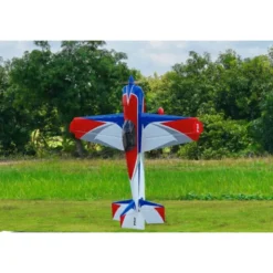 Avion Voltige - Pilot RC - Slick 74 - (env 1.88m) - Bleu, Blanc, Rouge