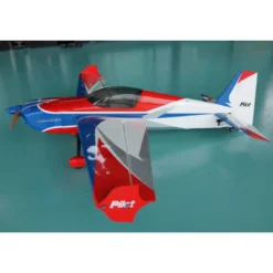 Avion Voltige - Pilot RC - Slick 74 - (env 1.88m) - Bleu, Blanc, Rouge