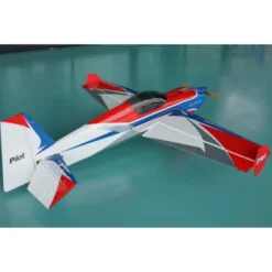 Avion Voltige - Pilot RC - Slick 74 - (env 1.88m) - Bleu, Blanc, Rouge