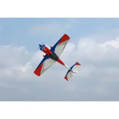 Avion Voltige - Pilot RC - Slick 74 - (env 1.88m) - Bleu, Blanc, Rouge