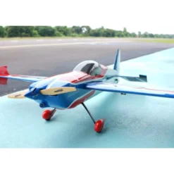 Avion Voltige - Pilot RC - Slick 74 - (env 1.88m) - Bleu, Blanc, Rouge