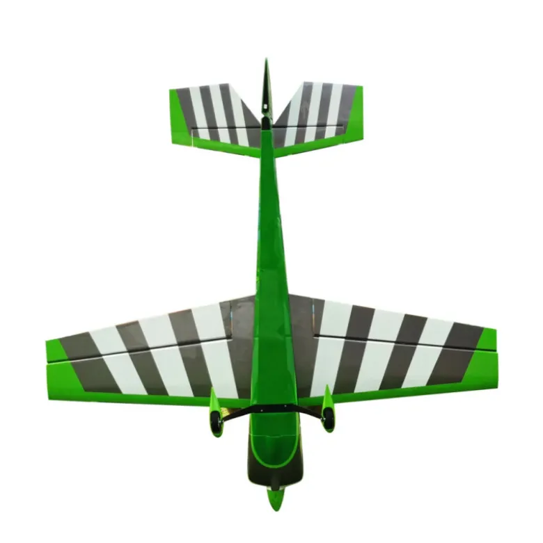 Avion Voltige - Pilot RC - Slick 74 - (env 1.88m) - Rouge, Gris, Blanc