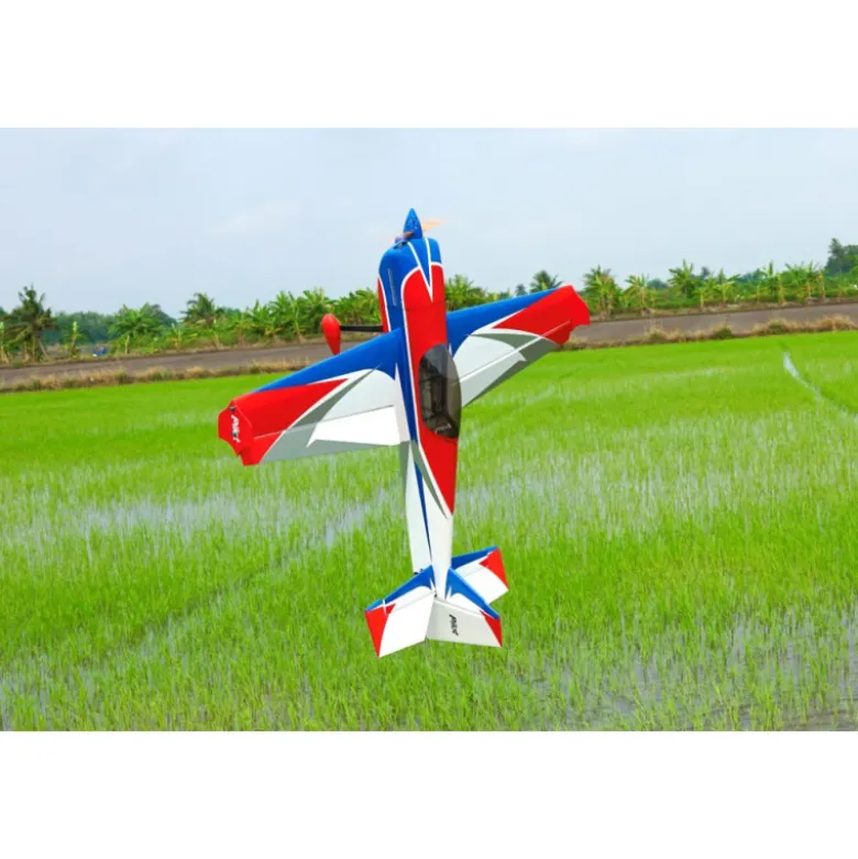 Avion Voltige - Pilot RC - Slick 84 - (env 2.13 m) - Vert, Blanc, Noir
