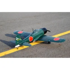 Avion VQ Model A6M5 Zero 1.58m version verte avec train rentrant electrique