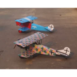 Avion VQ Model Fokker D.VII .120 size EP-GP - Blanc et noir
