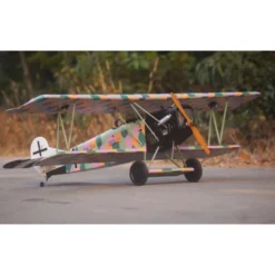 Avion VQ Model Fokker D.VII .120 size EP-GP - Blanc et noir