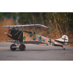 Avion VQ Model Fokker D.VII .120 size EP-GP - Blanc et noir