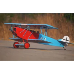 Avion VQ Model Fokker D.VII .120 size EP-GP - Bleu et Rouge