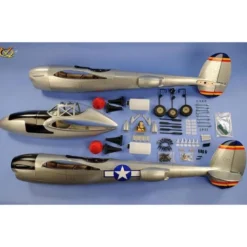 Avion VQ Model P-38 twin 2.1m version verte