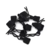 AXIAL 3mm Body Clip w/Tab, Black (10pc) - AXI206000